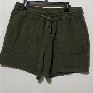 Outerknown High tide Sweat Shorts Olive Night Green Terry Men's Size XL